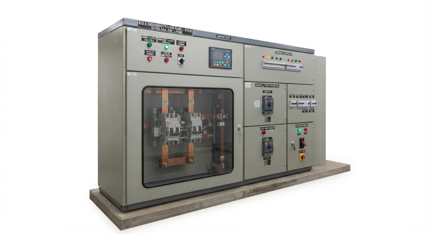 Automatic transfer switch panel
